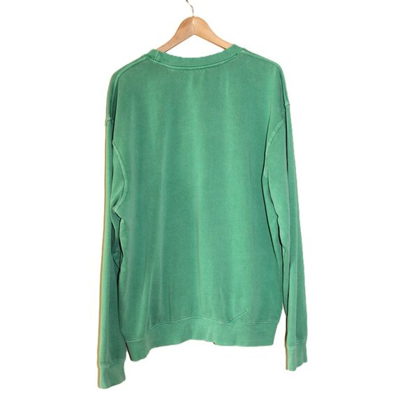 URBAN OUTFITTERS Old Sport 1985 Puff Paint Pullover Sweatshirt in Green (L/XL) - Picture 5 of 12